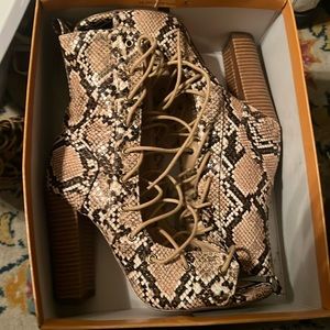 Snake heels wore once